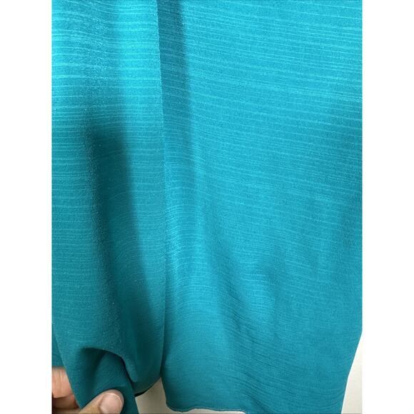 VTG IZ Byer California Sleeveless Women Tank Halter Top M Teal‎ Beaded Chain Y2K - Picture 6 of 10